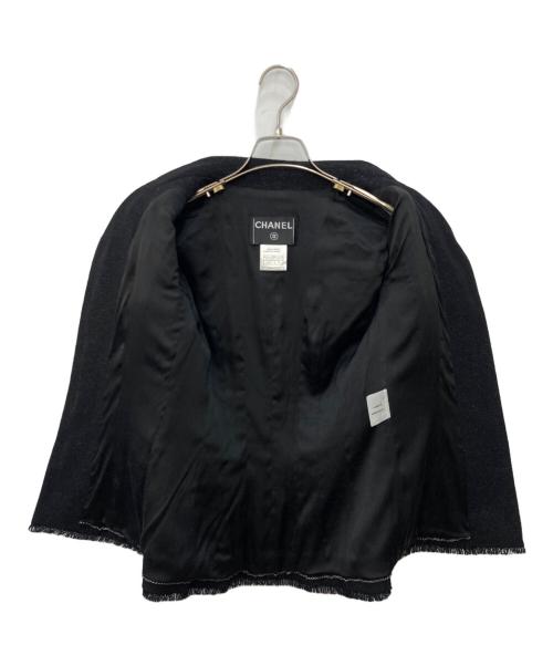 CHANEL（シャネル）CHANEL (シャネル) ラメツイードジャケット ブラック サイズ:34の古着・服飾アイテム