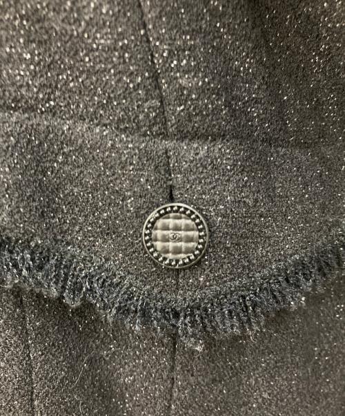 CHANEL（シャネル）CHANEL (シャネル) ラメツイードジャケット ブラック サイズ:34の古着・服飾アイテム