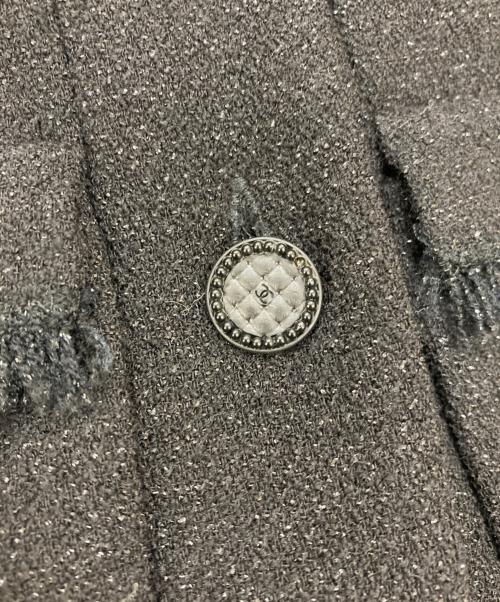 CHANEL（シャネル）CHANEL (シャネル) ラメツイードジャケット ブラック サイズ:34の古着・服飾アイテム