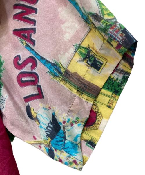 BURNING TORCH（バーニングトーチ）BURNING TORCH (バーニングトーチ) シルクシャツ ピンク サイズ:XSの古着・服飾アイテム