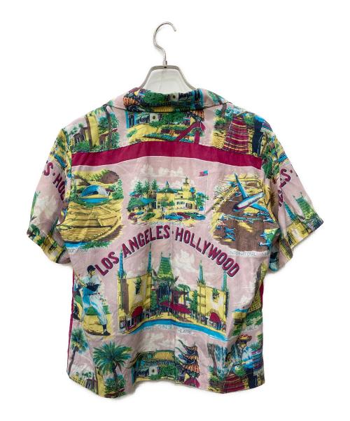 BURNING TORCH（バーニングトーチ）BURNING TORCH (バーニングトーチ) シルクシャツ ピンク サイズ:XSの古着・服飾アイテム