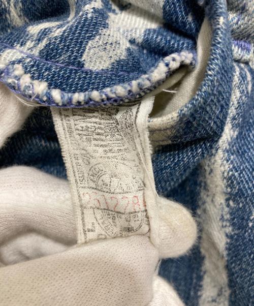 LEE（リー）LEE (リー) ペイント加工フレアデニムパンツ ブルー サイズ:実寸78㎝×75㎝の古着・服飾アイテム