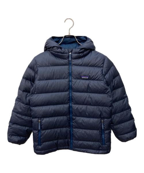 Patagonia（パタゴニア）Patagonia (パタゴニア) Boys' Hi-Loft Down Sweater Hoody ネイビー サイズ:XL　14の古着・服飾アイテム