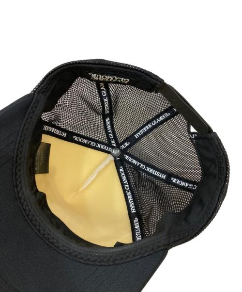 Hysteric Glamour（ヒステリックグラマー）Hysteric Glamour (ヒステリックグラマー) RIDIN’EASYメッシュキャップ ブラック サイズ:FREEの古着・服飾アイテム