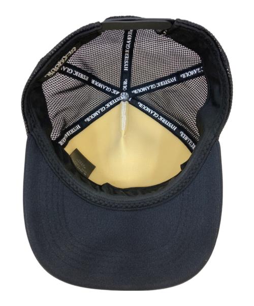 Hysteric Glamour（ヒステリックグラマー）Hysteric Glamour (ヒステリックグラマー) RIDIN’EASYメッシュキャップ ブラック サイズ:FREEの古着・服飾アイテム