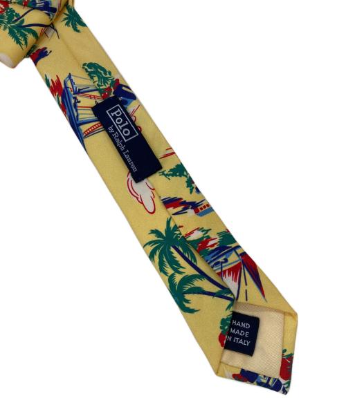 POLO RALPH LAUREN（ポロ・ラルフローレン）POLO RALPH LAUREN (ポロ・ラルフローレン) シルクネクタイ イエロー サイズ:FREEの古着・服飾アイテム