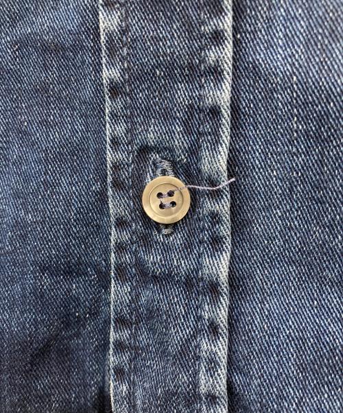 LOEWE（ロエベ）LOEWE (ロエベ) ボウタイデニムシャツ インディゴ サイズ:40の古着・服飾アイテム