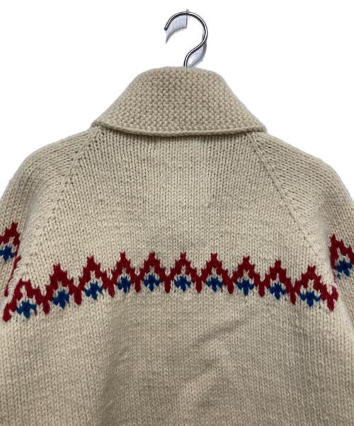 PLAY BOY（プレイボーイ）PLAY BOY (プレイボーイ) Hysteric Glamour (ヒステリックグラマー) カウチンニットカーディガン アイボリー サイズ:Mの古着・服飾アイテム