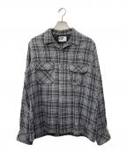 Engineered Garmentsエンジニアドガーメンツ）の古着「チェックオープンカラーシャツ」｜ブラック