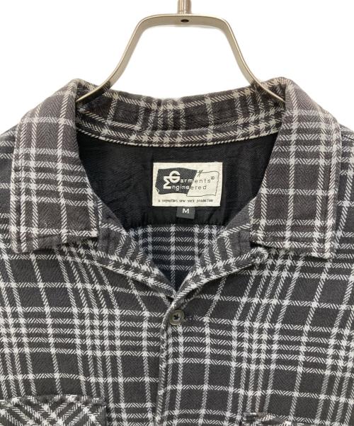 Engineered Garments（エンジニアド ガーメンツ）Engineered Garments (エンジニアドガーメンツ) チェックオープンカラーシャツ ブラック サイズ:Mの古着・服飾アイテム