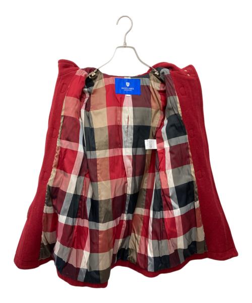BLUE LABEL CRESTBRIDGE（ブルーレーベルクレストブリッジ）BLUE LABEL CRESTBRIDGE (ブルーレーベルクレストブリッジ) フーデッドコート レッド サイズ:38の古着・服飾アイテム