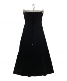 anuans（アニュアンス）の古着「ベアニットフレアワンピース」｜ブラック