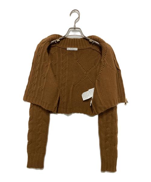 MaxMara（マックスマーラ）MaxMara (マックスマーラ) ファスト クロップド セーター ブラウン サイズ:Mの古着・服飾アイテム