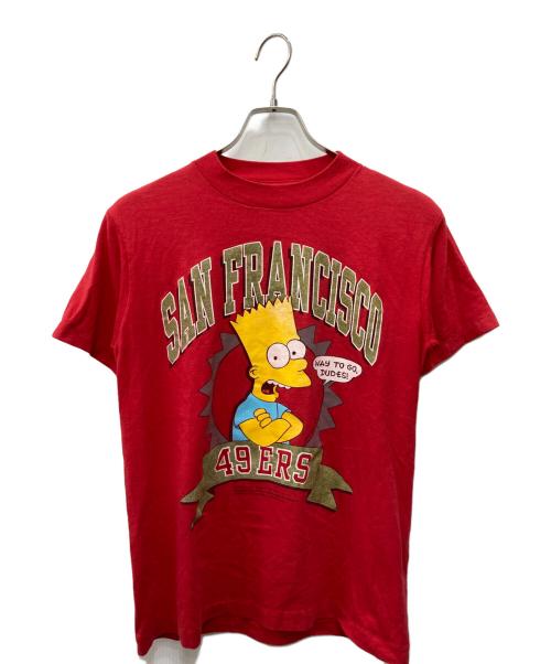 HERO（ヒーロー）HERO (ヒーロー) THE SIMPSONS プリントTシャツ レッド サイズ:Mの古着・服飾アイテム