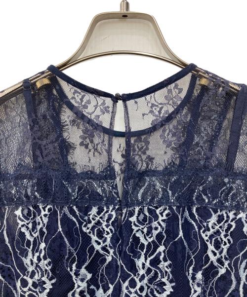 FRAY ID（フレイ アイディー）FRAY ID (フレイ アイディー) コンビネーションレースナロードレス ネイビー サイズ:Mの古着・服飾アイテム