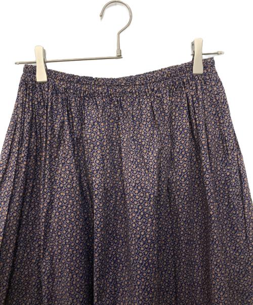 homspun（ホームスパン）homspun (ホームスパン) キャラコ小花プリントギャザースカート ネイビー サイズ:Ｓの古着・服飾アイテム