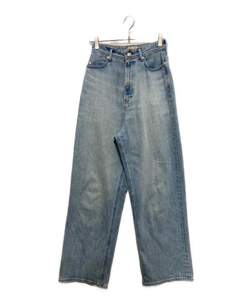 YANUK（ヤヌーク）YANUK (ヤヌーク) ルーズストレートJOAN ブルー サイズ:SIZE W24の古着・服飾アイテム