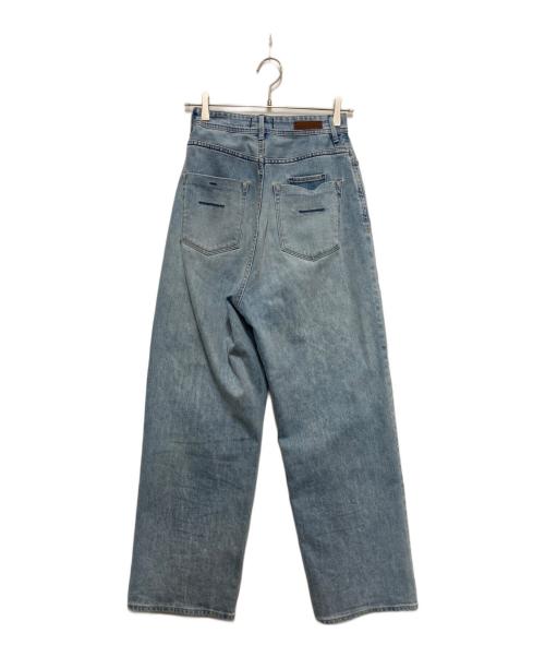 YANUK（ヤヌーク）YANUK (ヤヌーク) ルーズストレートJOAN ブルー サイズ:SIZE W24の古着・服飾アイテム