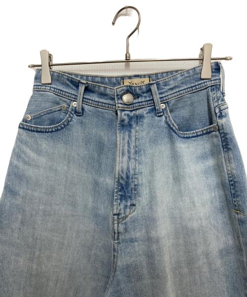 YANUK（ヤヌーク）YANUK (ヤヌーク) ルーズストレートJOAN ブルー サイズ:SIZE W24の古着・服飾アイテム