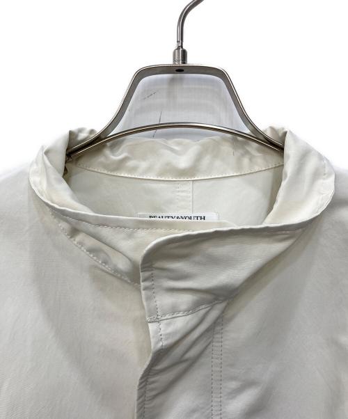 BEAUTY&YOUTH UNITED ARROWS（ビューティーアンドユースユナイテッドアローズ）BEAUTY&YOUTH UNITED ARROWS (ビューティーアンドユースユナイテッドアローズ) ポリエステルOX モッズコート アイボリー サイズ:Sの古着・服飾アイテム