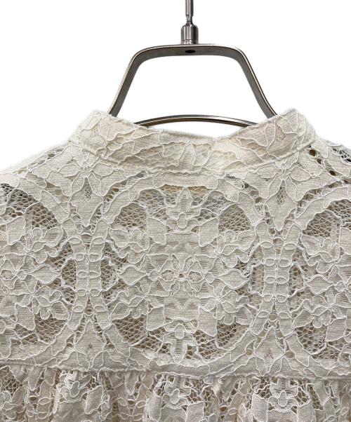 BALLSEY（ボールジィ）BALLSEY (ボールジィ) サークルコードレース スタンドカラーシャツ アイボリー サイズ:36 未使用品の古着・服飾アイテム