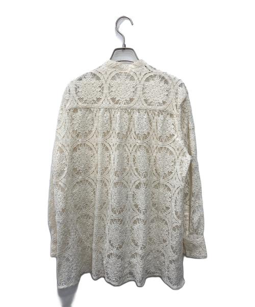 BALLSEY（ボールジィ）BALLSEY (ボールジィ) サークルコードレース スタンドカラーシャツ アイボリー サイズ:36 未使用品の古着・服飾アイテム