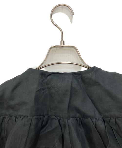 Heriter（エリテ）Heriter (エリテ) フリルカラーブラウス ブラック サイズ:Mの古着・服飾アイテム