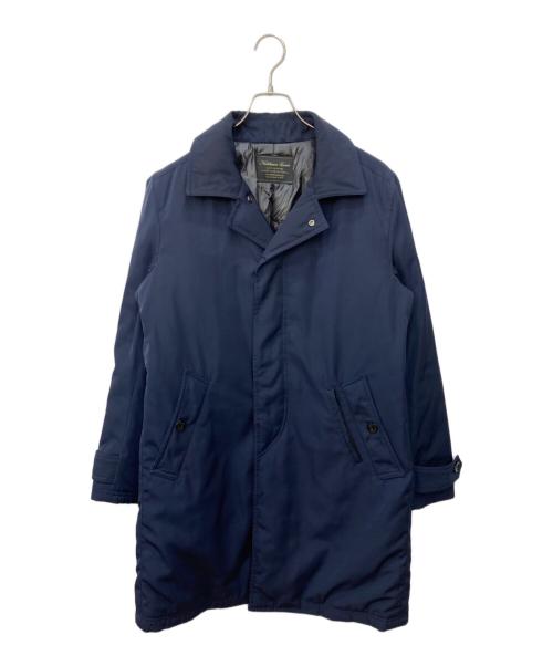 nano・universe（ナノ・ユニバース）nano・universe (ナノ・ユニバース) NISHIKAWA DAWN ステンカラーダウンコート ネイビー サイズ:Ｌの古着・服飾アイテム