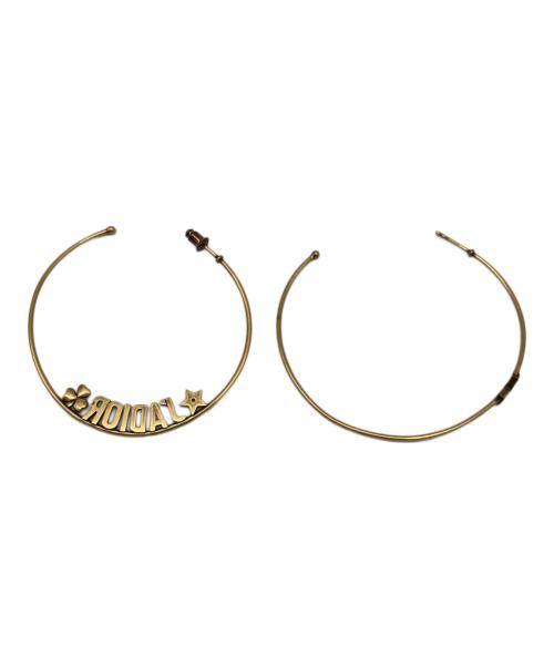 Christian Dior（クリスチャン ディオール）Christian Dior (クリスチャン ディオール) J‘ADIOR ジャディオール ロゴ フープピアスの古着・服飾アイテム