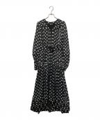 Estella.Kエステラケー）の古着「Paloma Belted Long Dress」｜ブラック