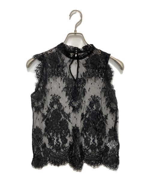 anuans（アニュアンス）anuans (アニュアンス) レースレイヤードキャミワンピース ネイビー サイズ:Ⅿの古着・服飾アイテム