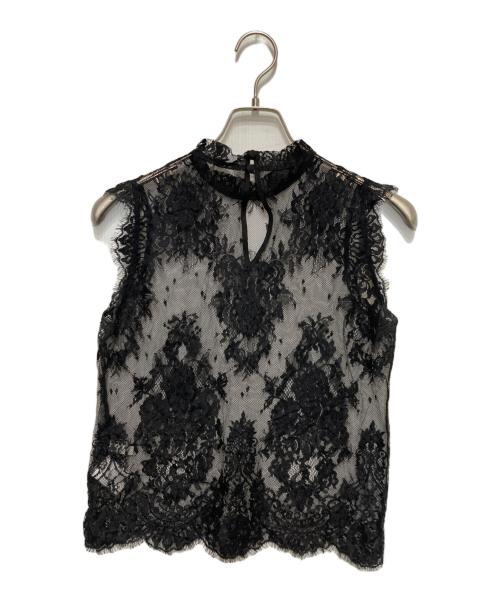 anuans（アニュアンス）anuans (アニュアンス) レースレイヤードキャミワンピース ネイビー サイズ:Ⅿの古着・服飾アイテム