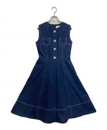 LUDICRUM（ルーディクルム）の古着「Bijou denim onepiece」｜インディゴ