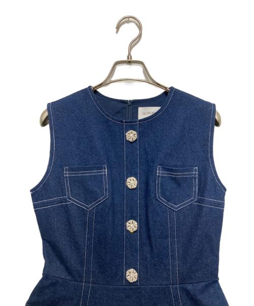 LUDICRUM（ルーディクルム）LUDICRUM (ルーディクルム) Bijou denim onepiece インディゴ サイズ:Ⅿ 未使用品の古着・服飾アイテム
