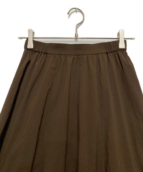 allureville（アルアバイル）allureville (アルアバイル) バイヤス切替ギャザーSK A ブラウン サイズ:SIZE 1の古着・服飾アイテム