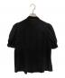 Loulou Willoughby (ルルウィルビー) フロントタックラッフル半袖ブラウス ブラック サイズ:SIZE2 未使用品：10000円