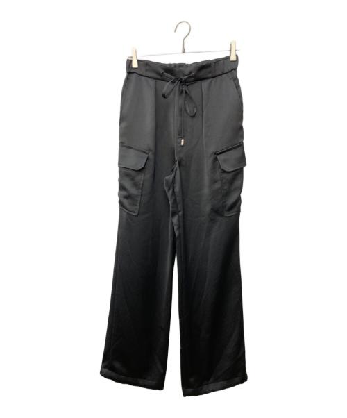 Pinky & Dianne（ピンキーアンドダイアン）Pinky & Dianne (ピンキーアンドダイアン) サテンカーゴパンツ ブラック サイズ:Mの古着・服飾アイテム