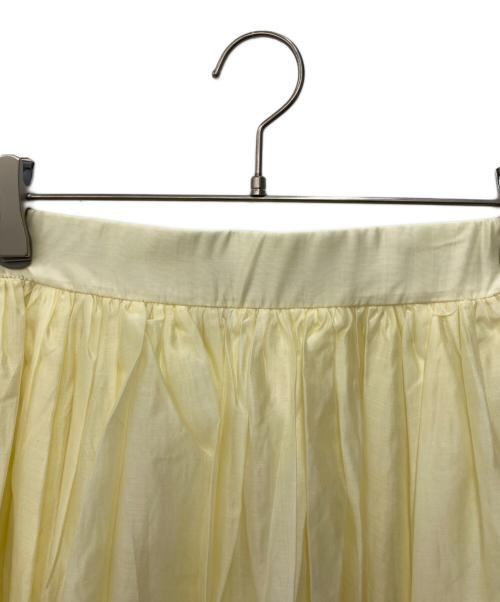 La boutique BonBon（ラブティックボンボン）La boutique BonBon (ラブティックボンボン) ニュアンスギャザーシアースカート イエロー サイズ:FREEの古着・服飾アイテム