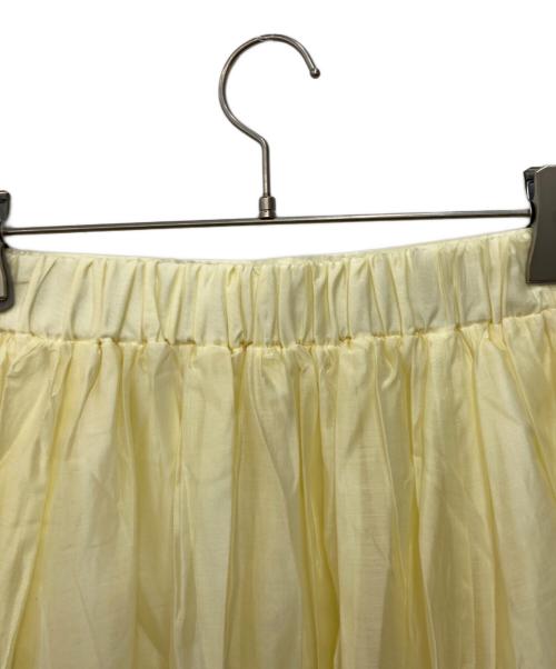 La boutique BonBon（ラブティックボンボン）La boutique BonBon (ラブティックボンボン) ニュアンスギャザーシアースカート イエロー サイズ:FREEの古着・服飾アイテム