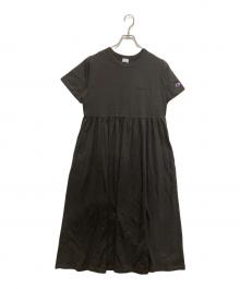 Champion×Sonny Label（チャンピオン×サニーレーベル）の古着「別注ギャザーワンピース」｜グレー