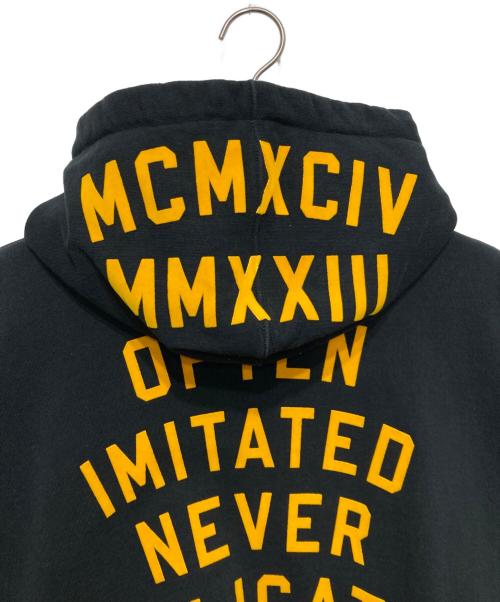 SUPREME（シュプリーム）SUPREME (シュプリーム) Team Flocked Hooded Sweatshirt ブラック サイズ:XLの古着・服飾アイテム
