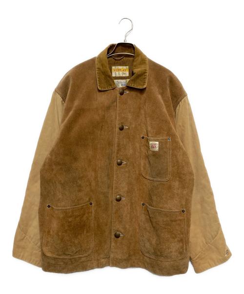 REPLAY（リプレイ）REPLAY (リプレイ) レザージャケット ブラウン サイズ:Lの古着・服飾アイテム