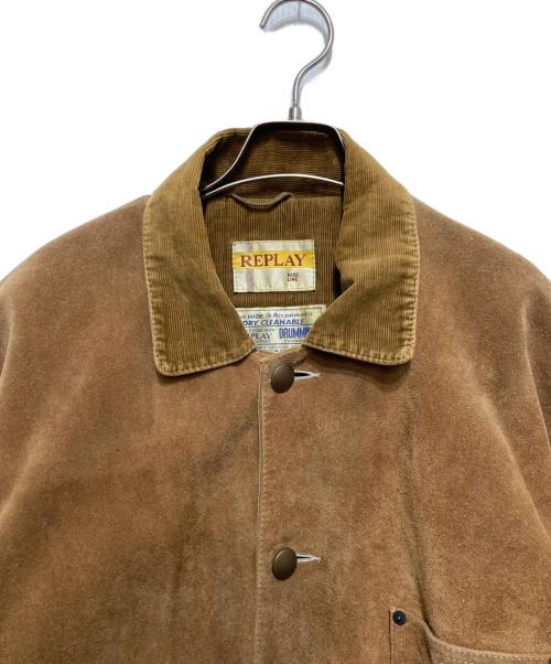 REPLAY（リプレイ）REPLAY (リプレイ) レザージャケット ブラウン サイズ:Lの古着・服飾アイテム