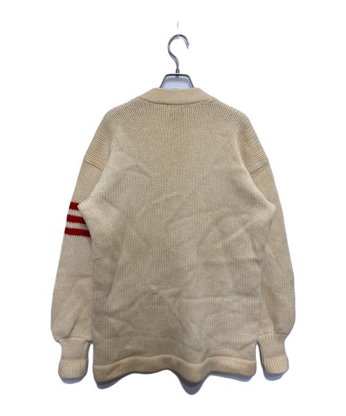 VENUS KNITTING MILLS INC（ビーナス）VENUS KNITTING MILLS INC (ビーナス) 50sレタードニットカーディガン ベージュ サイズ:不明の古着・服飾アイテム