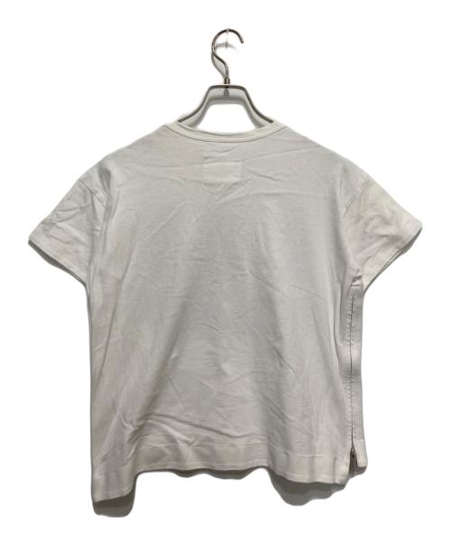 sacai（サカイ）sacai (サカイ) スタッズジップTシャツ ホワイト サイズ:1の古着・服飾アイテム