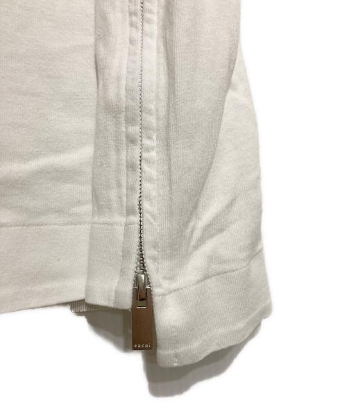 sacai（サカイ）sacai (サカイ) スタッズジップTシャツ ホワイト サイズ:1の古着・服飾アイテム