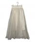 Snidel（スナイデル）の古着「オーガンジーボリュームスカート」｜ホワイト