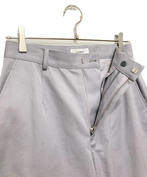 LOEFF（ロエフ）LOEFF (ロエフ) ツイルバギーパンツ パープル サイズ:1の古着・服飾アイテム