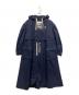 BORDERS AT BALCONY（ボーダーズアットバルコニー）の古着「ボリュームスリーブ コート」｜ネイビー