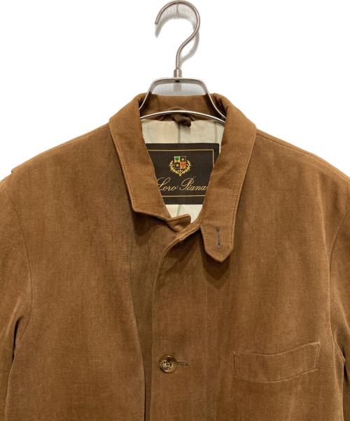 LORO PIANA（ロロピアーナ）LORO PIANA (ロロピアーナ) ストームシステムジップアップジャケット ブラウン サイズ:XSの古着・服飾アイテム